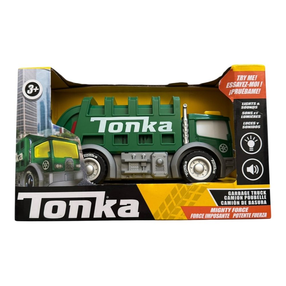 Tonka Mighty Force Garbage Truck Lights & Sounds – Kids Toy Vehicle (New in Box)